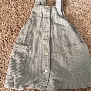 Zara Corduroy Overall Dress